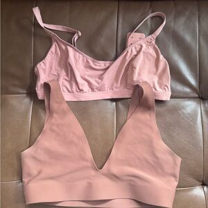 Parade bralette bundle pink tan medium